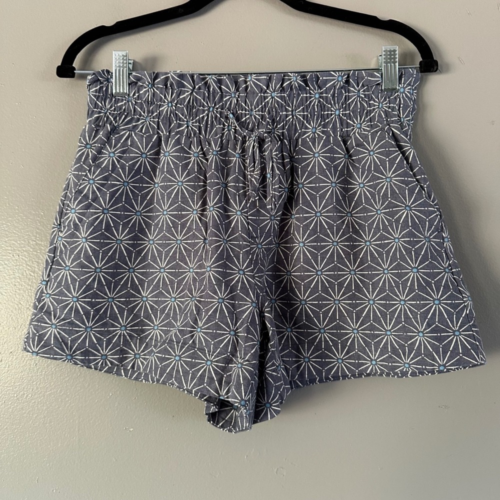 A New Day Cotton‎ Linen Blend High Waist Pull On Shorts